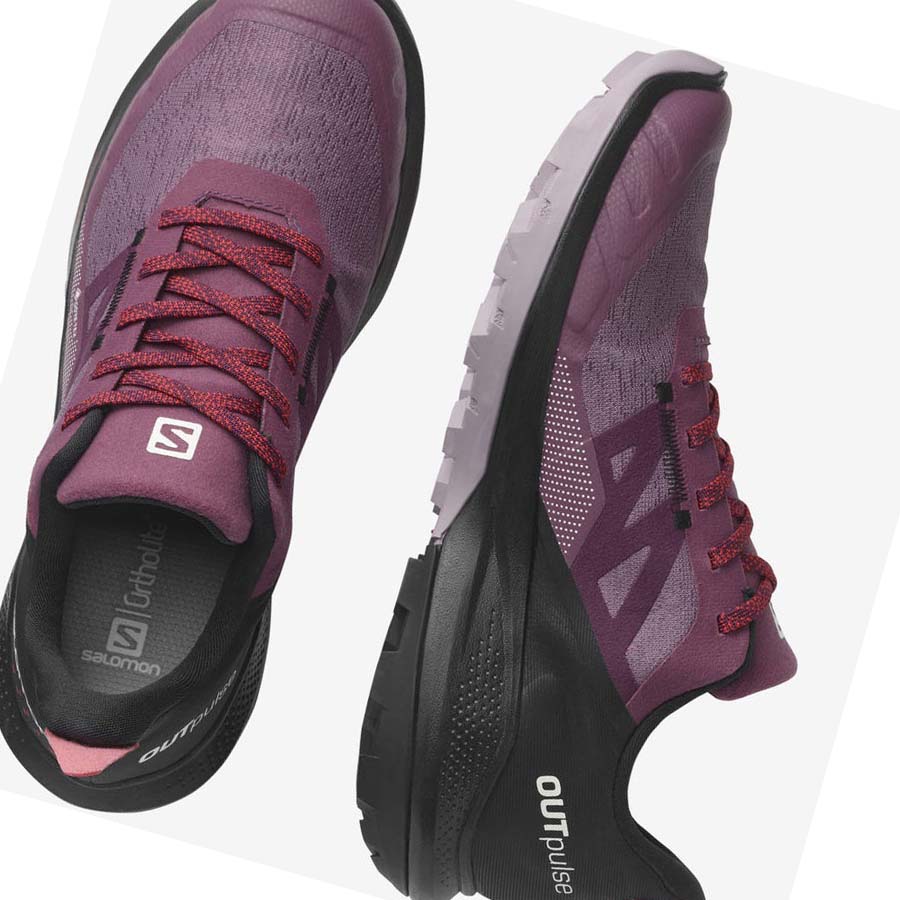 Tenis Senderismo Salomon WoOUTPULSE GORE-TEX Mujer Morados | MX 2838WNB